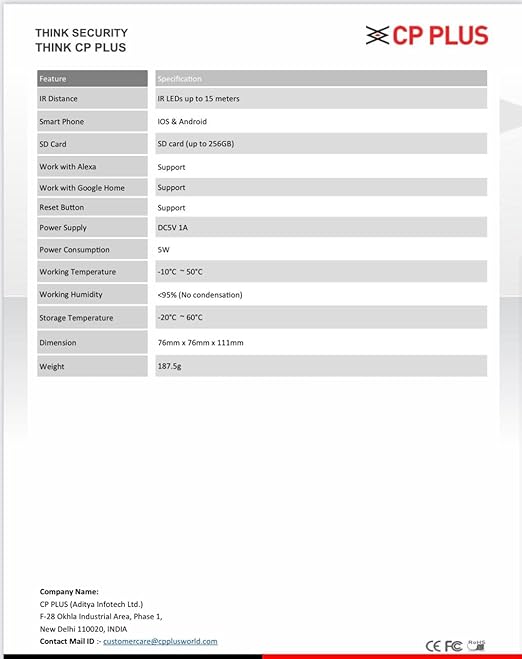 CP-E28Q 2MP Wi-Fi PT Camera